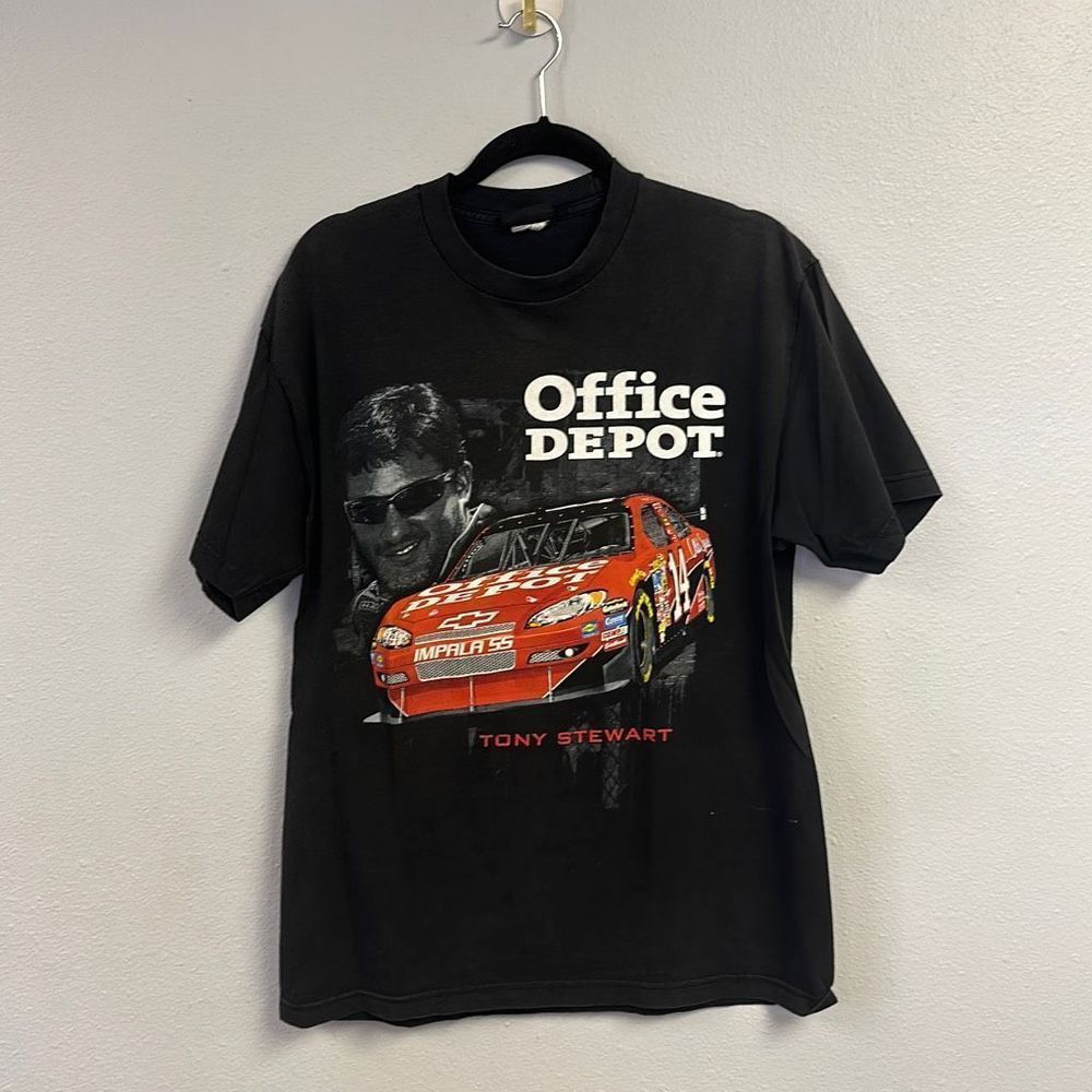 Nascar Men's Black Tony Stewart T-Shirt Size Large